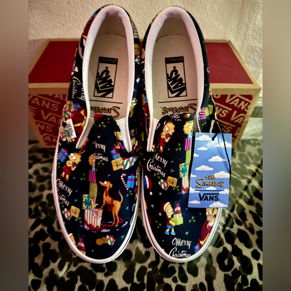 Rare Simpson’s Christmas Vans NWT